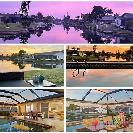 Serenity Waterfront Villa With King Suite, Private Pool, Great Lanai Enclosure And Long Water Views Cape Coral Exterior photo