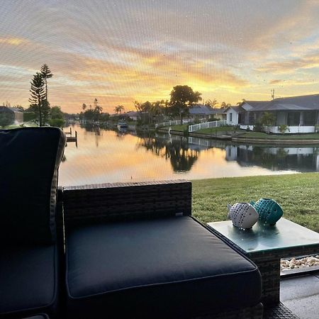 Serenity Waterfront Villa With King Suite, Private Pool, Great Lanai Enclosure And Long Water Views Cape Coral Exterior photo